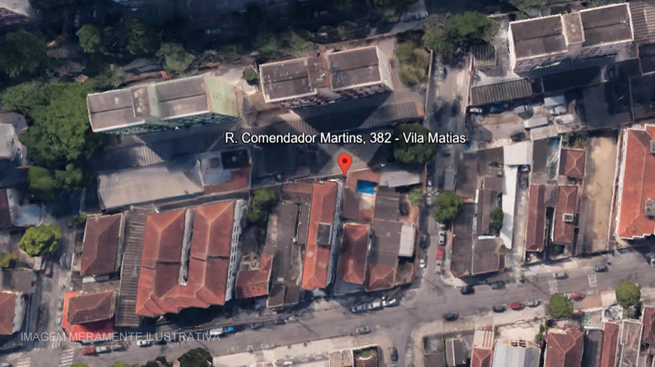 Terreno com Área de 177,41m² (Construção) e 660,00m² (Terreno) em Santos/SP