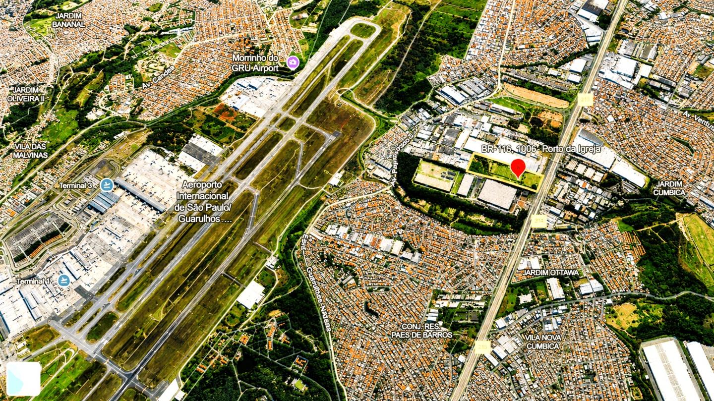 Prédio na Rod. Pres. Dutra Km 384 com 100.000,00m² em Guarulhos/SP