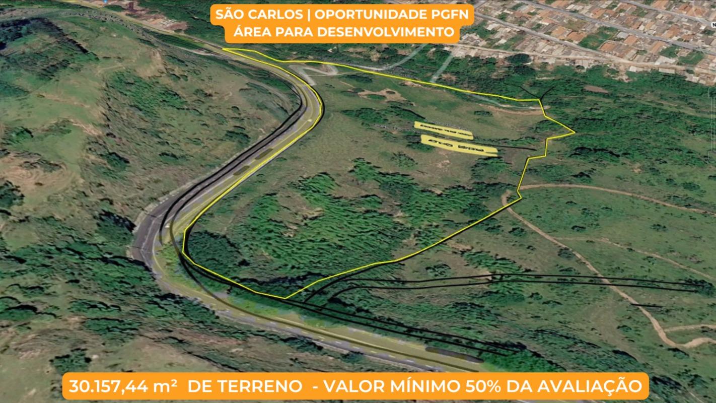 São Carlos/SP | Gleba de 30.157 m² na Av. Integração | Alto potencial de incorporação | 50% do valor de avaliação